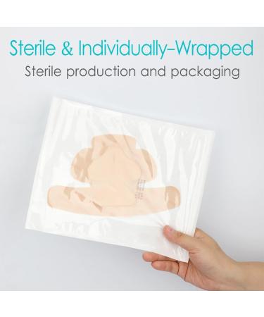 Silicone Heel Foam Bandages - Waterproof Absorbent Dressings for Cracked Heels Ankle & Elbow Protection | Pack of 4 (5 x 8 inches - Buy Online on GoSupps.com