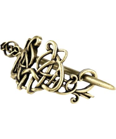 Lurrose Knot Hair Pins Vintage Irish Hair Slide Pin Hairpins Viking Hair Accessory with Stick for Girls Woman (Bronze) - Buy Online on GoSupps.com
