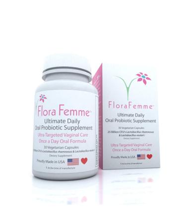 FLORAFEMME Ultimate Daily Oral Probiotic Supplement - Support Urinary Tract & Vaginal Health - Eliminate Vaginal Odor Balance pH & Restore Proper Gut & Vaginal Flora - Ultra Potent Women's Blend - Buy Online on GoSupps.com