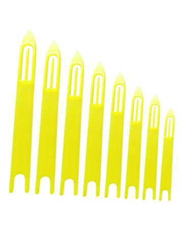BESPORTBLE 8pcs Fishnet Shuttle Braid Tool Hotfix Tool Hand Tools Fishing Netting Shuttle Mending Shuttle Plastic Tatting Shuttles Repairing Shuttles Fishnet Weave Tool Weaving Shuttles