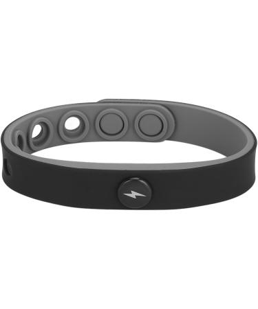 Customizable Black Silicone Anti-Static Bracelet - Versatile Easy to Use & Negative Ion Technology - Buy Online on GoSupps.com