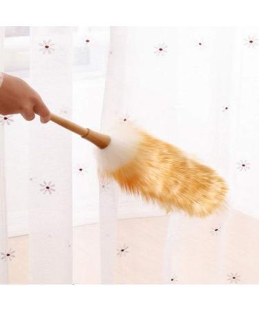 Feather Duster Household Cleaning Tool Soft Lambs Wool Duster Dust Cleaner No Electrostatic Duster - Buy Online on GoSupps.com