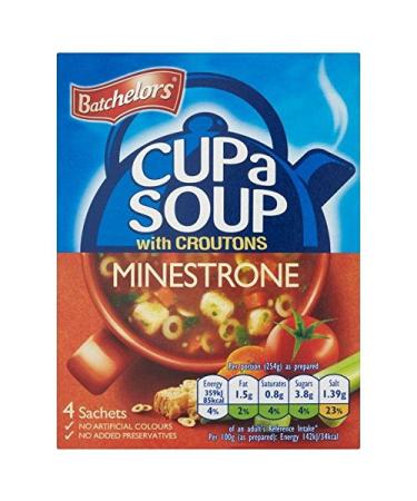 Batchelors Batchelors Minestrone Cups 23.5 g Soup 4 - Pack of 2