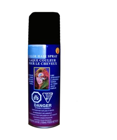 Forum Novelties Hair Spary Black Black 1 Count (Pack of 12)