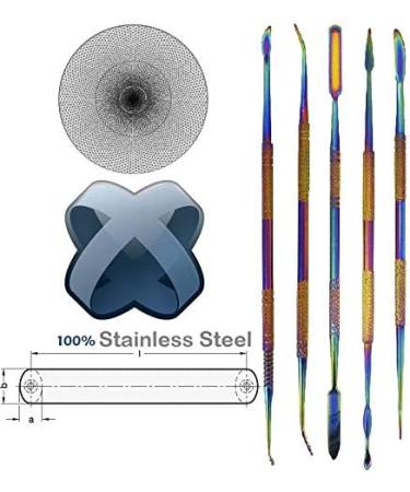 Stainless Steel Wax Carvers Tools - 6 Piece Double Ended Set by Natural Mystic USA - Buy Online on GoSupps.com