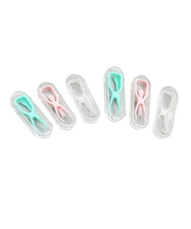Gatuida Tweezers Lenses 6 Set Tweezers Lens Remover Tool Suction Lenses Suction
