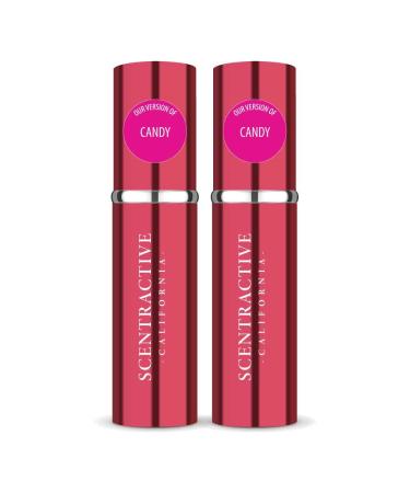 CA Perfume Impression of Candy For Women Replica Version Fragrance Dupes Concentrated Long Lasting Eau de Parfum Spray Refillable Atomizer Bottle 0.17 Fl Oz/5ml-X2 PRD CANDY IMPRESSION 0.34 Fl Oz (Pack of 1)