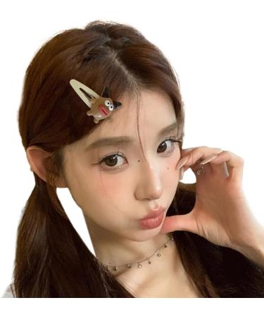 xbiez Devil Hair Clip Adorkable Y2K Gorgeous Adorkable Hairpin 2000s Girls Hairpin Photo Props Accessories Coffee color - Buy Online on GoSupps.com