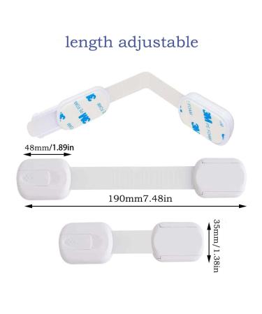 Premium Child Safety Locks - 6 Piece Adjustable Baby Cabinet Protection Set for Home Safety - Buy Online on GoSupps.com