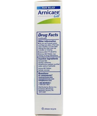 Boiron Arnicare Gel 2.6 oz & Arnica Montana Pellets 80 ct Combo Pack - Buy Online on GoSupps.com