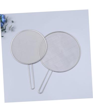 Zerodeko 2pcs Guard Skillet Lid Strainer Stainless Steel Frying Pan Oil Splatter Guard Spatter Shield Frying Splatter Oil Shield Stainless Steel Pan Fry Screen Splatter Screen Fried Sieve Silver 45.00X29.00X1.00CM - Buy Online on GoSupps.com