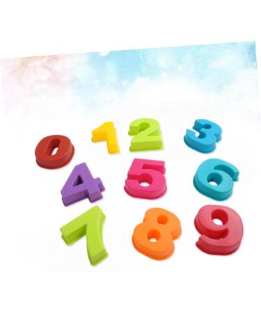 Alipis 10pcs Silicone Molds Silicone Baking Mold Number Molds Number Fondant Mold 10 Piece Set Fudge - Buy Online on GoSupps.com