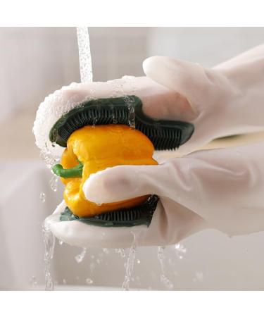 Bafnsiji Silicone Scrubbing Gloves Reusable Household Cleaning Gloves Silicone Kitchen Dish Glove Household Silicone Gloves Reusable Kitchen Gloves - Buy Online on GoSupps.com