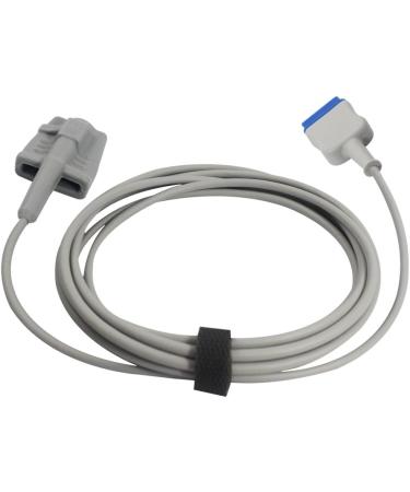 Sino-K GE Marquette Spo2 Sensor for Adults | Soft Nellcor Finger Clip | 9.8 FT 11 Pins FDA/CE Approved - Buy Online on GoSupps.com