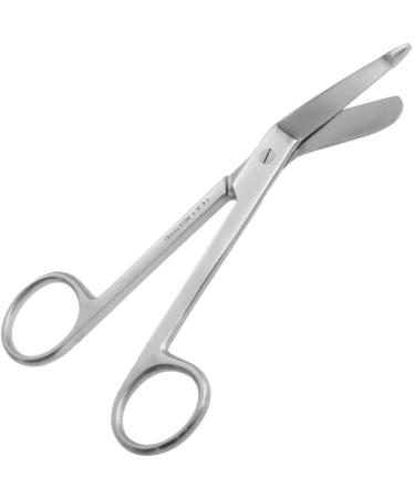May Set: Sturdy Stainless Steel First Aid Scissors (18.5 cm) & Straight End Clamp (13 cm) - Perfect for Home & Travel - Buy Online on GoSupps.com