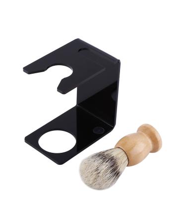 Wallfire Men's Shaving Brush Stand with Nylon Bristles & Stainless Steel Bowl | Premium Shaving Tool for Men - Buy Online on GoSupps.com