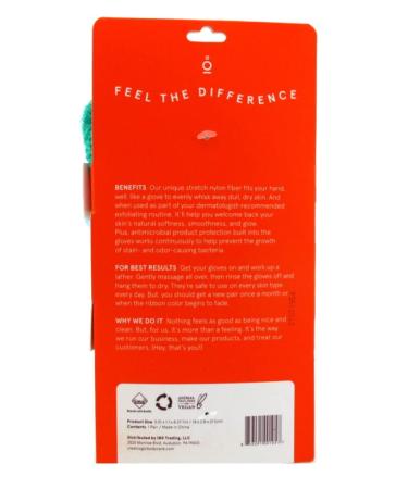 Clean Logic Exfoliating Bath Gloves - 6 Pack for Smoother Skin - Buy Online on GoSupps.com