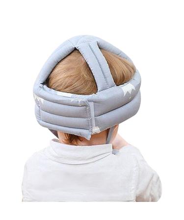 Baby Helmet - Adjustable Anti-Collision Head Protection Cap for Infants & Toddlers | Safe Cotton Hat - 6 to 60 Months - Gray Crown - Buy Online on GoSupps.com