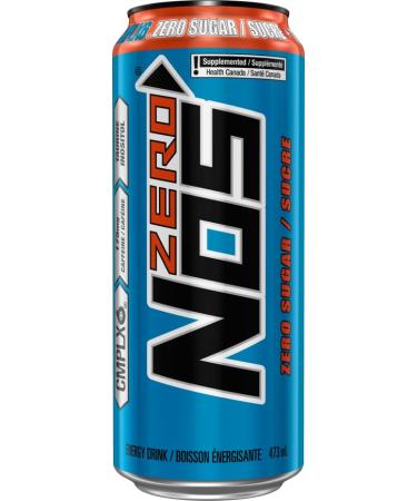NOS ENERGY Zero Sugar 473mL Cans Pack of 12