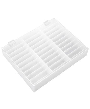 Nail Art Box - White Fake Nail Display Case & Storage Container for Nail Tips & Decoration - Buy Online on GoSupps.com