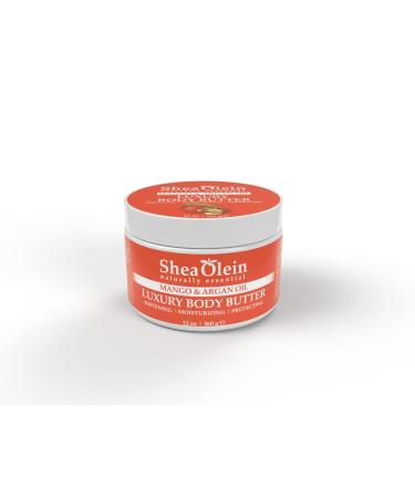 Luxury Mango & Argan Oil Body Butter | 12oz Hydrating Cream for Glowing Skin - International Shipping Available - Buy Online on GoSupps.com