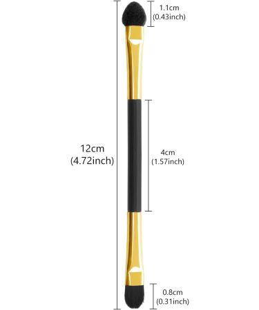 10PCS Double-Ended Eyeshadow Brushes | Long Handle Sponge Applicators for Eye Makeup | Blending, Defining, Smudging, Shading | Reusable Tools - A7STHZS - Buy Online on GoSupps.com