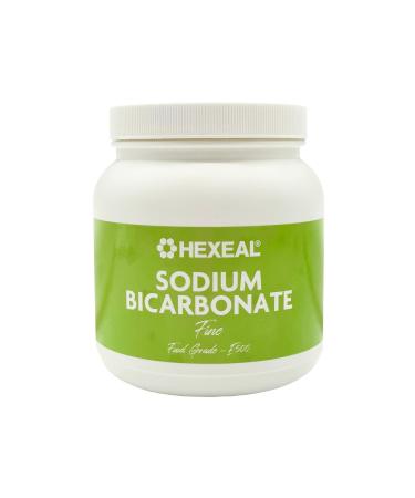 Hexeal 1kg Sodium Bicarbonate 1kg Bag of Food Grade Baking Soda for Cooking Baking Home Cleaning & Bath Bombs Fine Powder Deodorises & Removes Grime FCC E500