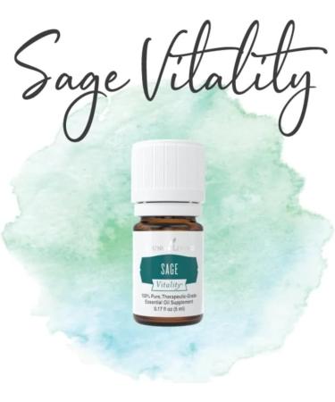 Young Living Sage Vitality Essential Oil 5 ml | Aromatic & Culinary Uses | Women's Health Support | Antioxidant & Cleansing Benefits - Buy Online on GoSupps.com