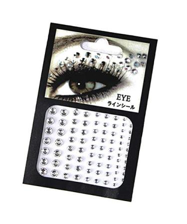 Aeyistry 1 Sheet 81 Pcs Eyes Body Face Jewelry Acrylic Rhinestone Stickers Glitter Flash Crystal Eyes Temporary Tattoo DIY Art Decorations Fashion(2mm,3mm,4mm,5mm)