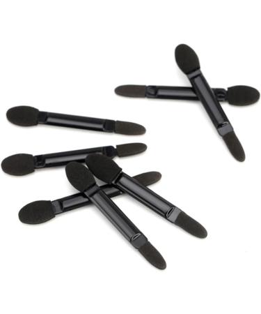 FOYTOKI 100 Pcs Makeup Eyeshadow Brush Eyeshadow Double Sided Eyeshadow Brush Kit Black - Buy Online on GoSupps.com