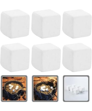 SEWACC 6pcs Reptile Blocks Fish Tank Substrate Natural Minerals Supplement Cubes for Turtles Reptiles - Buy Online on GoSupps.com