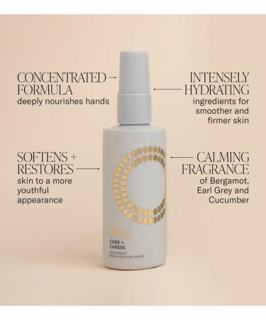 Mii Cosmetics Care + Caress Hand Serum | Concentrated Hand Serum for Very Dry Hands Deeply Nourishing Hand Lotion with Niacinamide | Hydrating Hand Moisturiser for Youthful-Looking Hands | 100ml - Buy Online on GoSupps.com