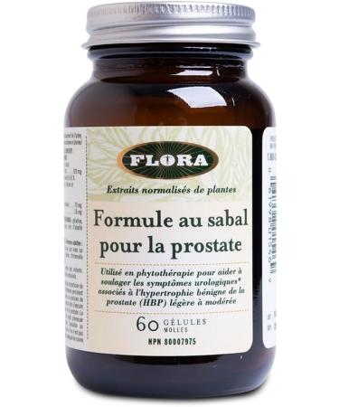 Flora Health Saw Palmetto Prostate Formula Herbal Supplement Saw Palmetto Extract Vitamin B6 Zinc Urologic Wellness - 60 Softgel Capsules Glass Bottle - Buy Online on GoSupps.com