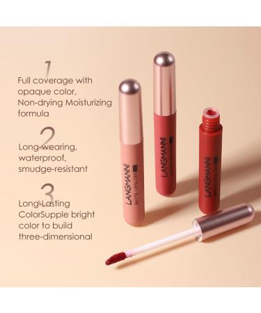 Subsky 12 PCs Lip Cosmetics Set | Waterproof & Long-Lasting Lipsticks | 6 Velvety Matte Liquid Lipsticks & 6 Glosses | International Shipping - Buy Online on GoSupps.com