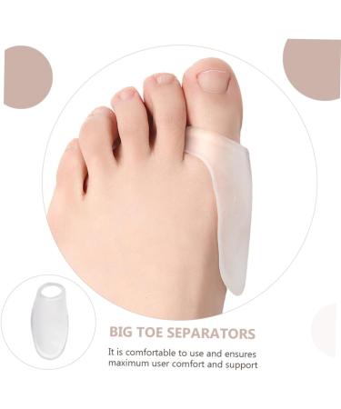Healeved 6 Pairs Silicone Toe Sleeves & Toe Spacers - Toe Straightener & Separator for Hammer Toe, Bunion & Foot Valgus - White Corn Protector - Buy Online on GoSupps.com