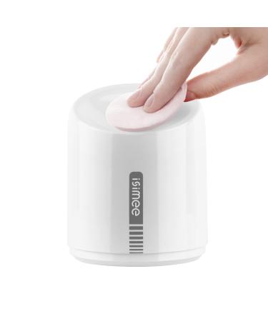 iSiMEE Automatic Makeup Remover Dispenser  Electric Micellar Water Dispenser  6.8OZ Smart Cleansing Water Dispenser  with Type-C Charger 4 Months Battery Life for Liquid Oil Facial Toner White