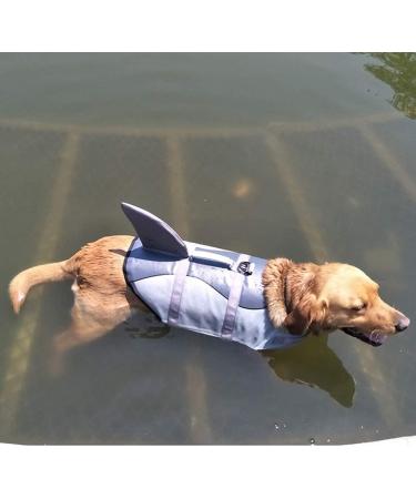 Omem Life Jacket for Dogs - Perfect for Puppies in Pools Surfing & Boating - Safety & Comfort in Gray - Buy Online on GoSupps.com