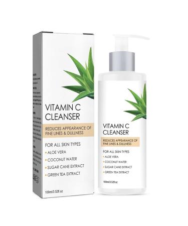 Nettoyant Visage La Vitamine C - Nettoyage En Profondeur claircissement Et Resserrement Des Pores Nettoyant Hydratant For Les Peaux Ternes R duit Rides Ridules(1PCS)