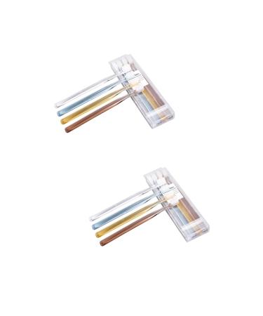 Minkissy 16 STK adult toothbrush coal toothbrush with soft bristles soft toothbrush for adult tooth hygiene oral hygiene travel toothbrush bristles toothbrushes suit fashion