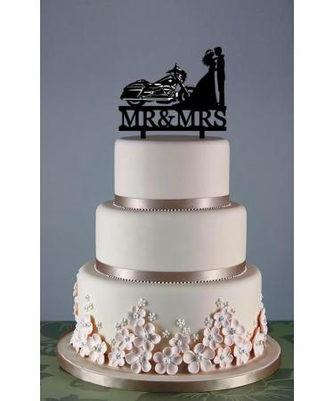Street Glide Motorcycle Wedding Cake Topper Ride with Me Forever Cake Topper Motorcycle Wedding Topper Couple on Harley Davidson for Wedding/Anniversary/Bridal Shower Party Decor - Buy Online on GoSupps.com