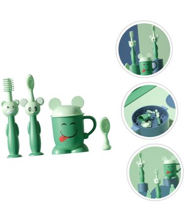 Kisangel 1 Set Toddler Replaceable Cup for Oral Brush Handle Bpa Teeth Head Extra Silicone Toothbrush Age Degree Infant Tooth Baby with Easy-Grip Care Free Training Bristle Cleaning - of - Buy Online on GoSupps.com