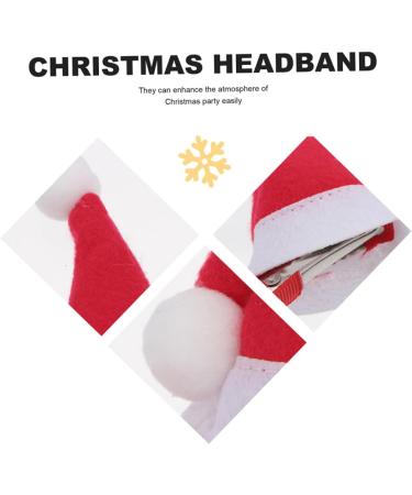 minkissy Hairpin Headgear Hair Barrettes for Girls Mini Hair Clips for Girls Mini Barrettes Santa Hat Hair Pin Christmas Hairpin Holiday Hair Pins Adorable Xmas Barrettes Xmas Hair Pin Iron - Buy Online on GoSupps.com