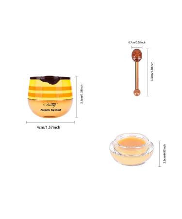 4 PCS Bee Lip Balm Honey Pot Lip Mask Propolis Moisturizing Prevention Dry and Cracked Lip Scrubs Exfoliator Lip Wrinkle Skin Care Products (Honey & Coconut & Mint & Strawberry) Honey & Coconut & Mint & Strawberry 4 pcs - Buy Online on GoSupps.com