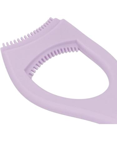 Reusable Silicone Winged Eyeliner Stencil for Makeup with Tooth Shaped Baffle and Detachable Fishtail Brush Soft and Flexible Multifunctional (Purple) - Buy Online on GoSupps.com