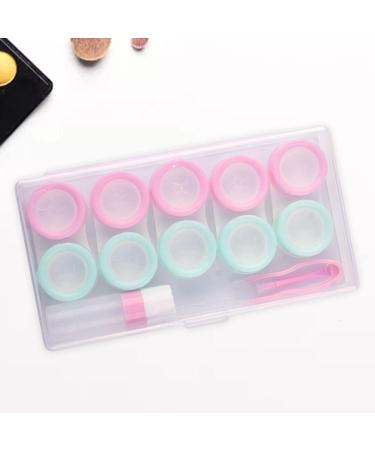 Milageto 5x Contact Lens Containers - Portable Two-Tone Caps | No Expiry Storage Box for Travel & Trips - Buy Online on GoSupps.com