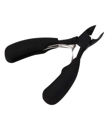 Comfortable Nail Clipper Pedicure Cutter Durable Hard Toe Nails Personal use Professional use Cutting Ingrown(black)