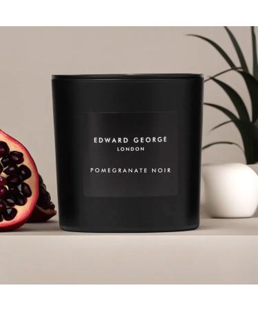 Edward George London Large Scented Candle Pomegranate Noir - 27oz | Premium Luxury Candle for Home D cor & Relaxation | International Shipping Available - Buy Online on GoSupps.com