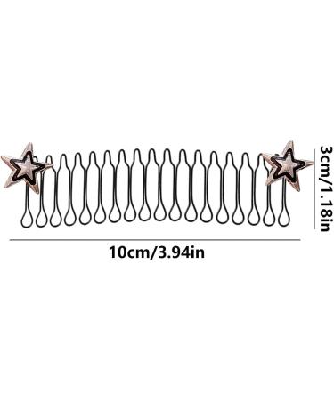 Invisible Hair Holder Cute Stretchable Bangs Fixing Clip - Hair Styling Tools For Prom Daily Casual Wedding Dating Working And Traveling Kagrote Silver Five-pointed Star - Buy Online on GoSupps.com