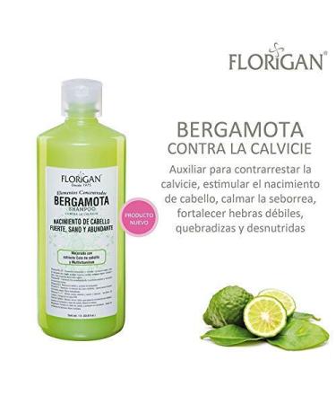 Florigan Bergamota Hair Growth Shampoo 1lt - 33.8 Fl Oz (Pack of 1) - Buy Online on GoSupps.com
