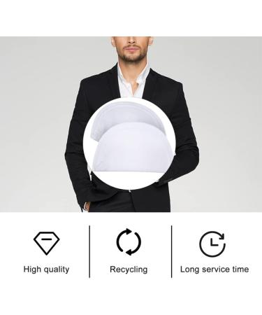 SEWACC 1 Pair Shoulder Pads for Women Clothing Anti-Slip Sponge Shoulder Pads Reusable Shoulder Enhancer Shoulder Protector for Blazer Suit Coat (Thickness 1.5cm) White Thickness 1.5cm - Buy Online on GoSupps.com